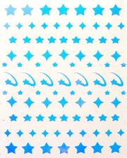 nail sticker sheet featuring star designs made by sudosci