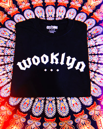 black shirt featuring "wooklyn" graphic by sudosci